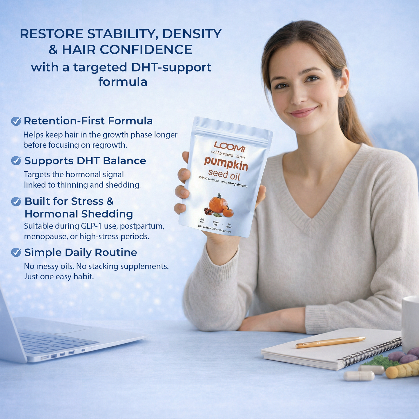 Loomi™ - Pumpkin Seed Oil for Hair Loss